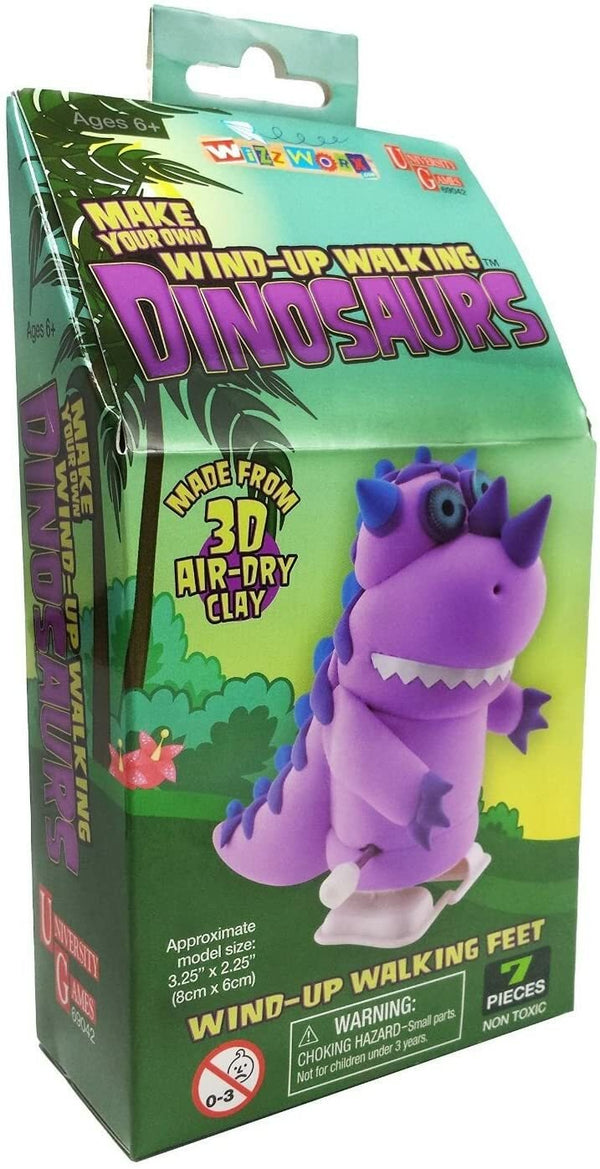 Wizzworx Walking Dinosaur Kit – Purple | Build & Wind-Up Dino