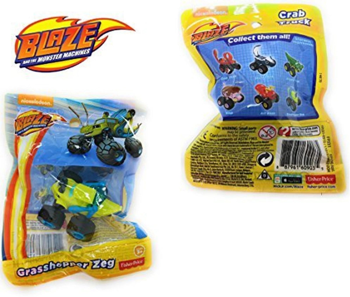 Fisher-Price Blaze Mini Vehicle – Grasshopper Zeg Rolling Truck