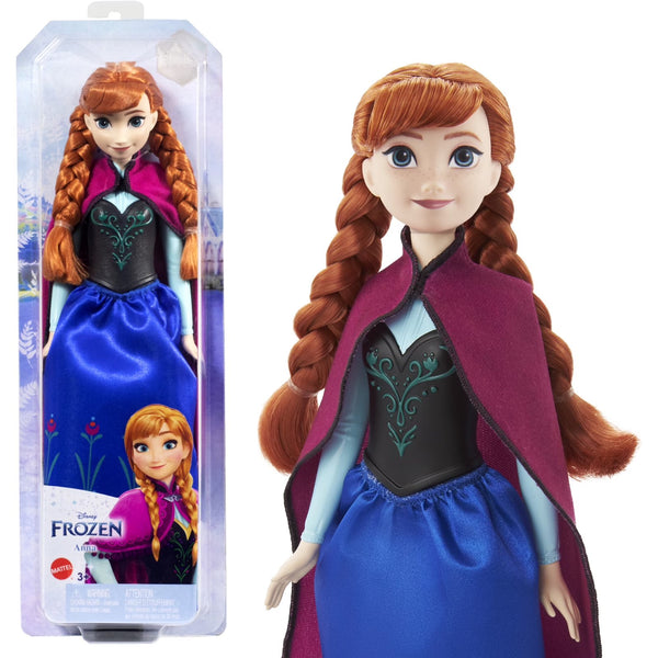 Mattel Disney Frozen Anna 11-Inch Fashion Doll with Cape