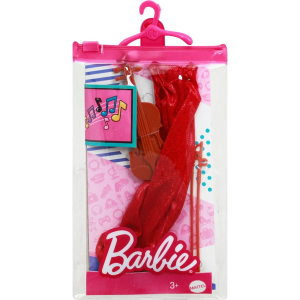 Barbie Violinist Doll Outfit Set with Dress, Violin, Bow & Sheet Music