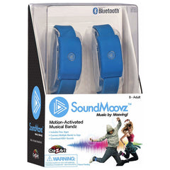 Cra-Z-Art SoundMoovz Motion-Activated Bluetooth Musical Bands – Blue
