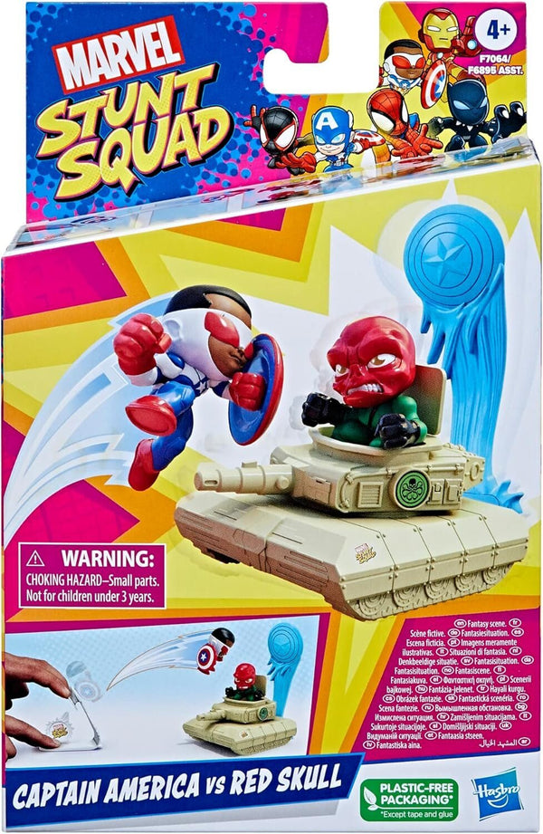 Hasbro Marvel Stunt Squad Captain America vs. Red Skull Playset