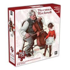 KI Puzzle Norman Rockwell Little Girl Dancing 750-Piece Shaped Puzzle