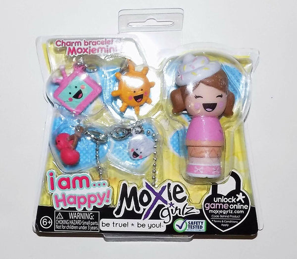Moxie Girlz Charm Bracelet & Mini Doll Happy