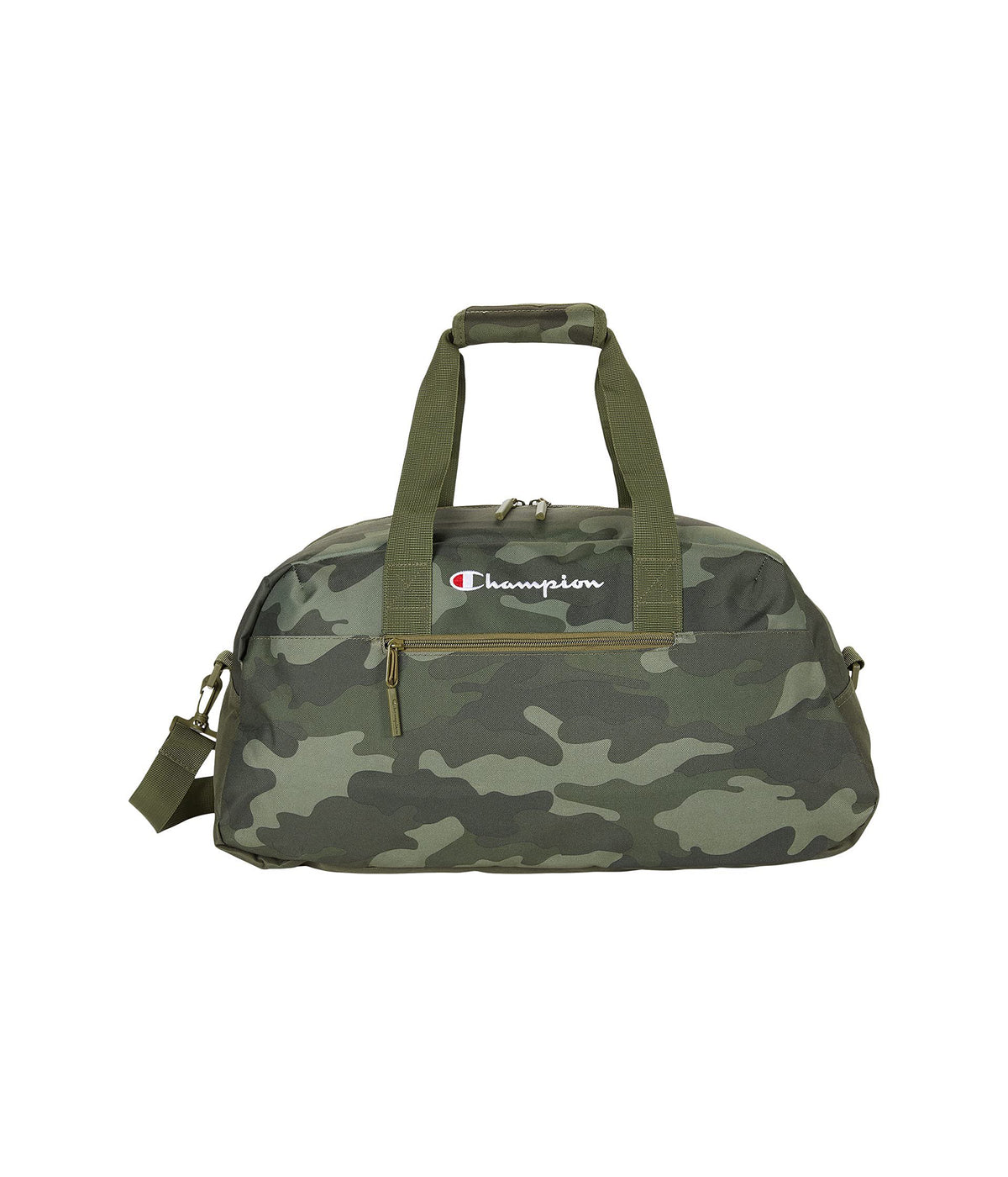 Champion Logo Duffel Bag – Camo Cargo Olive