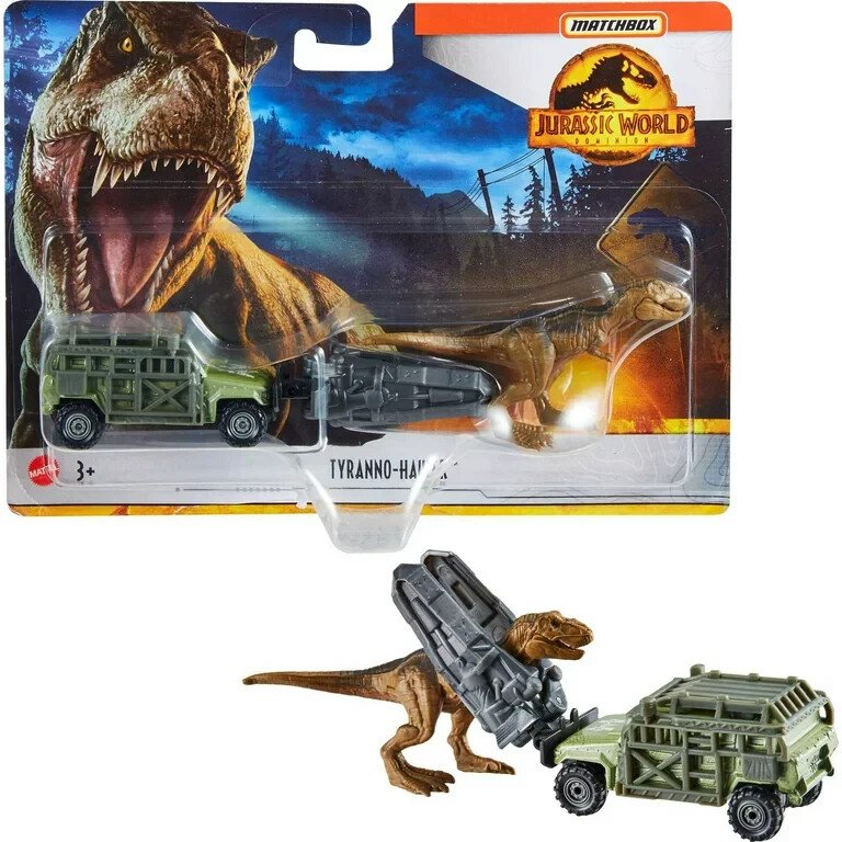 Matchbox Jurassic World Dino Transporters with Mini Dinosaur Figures