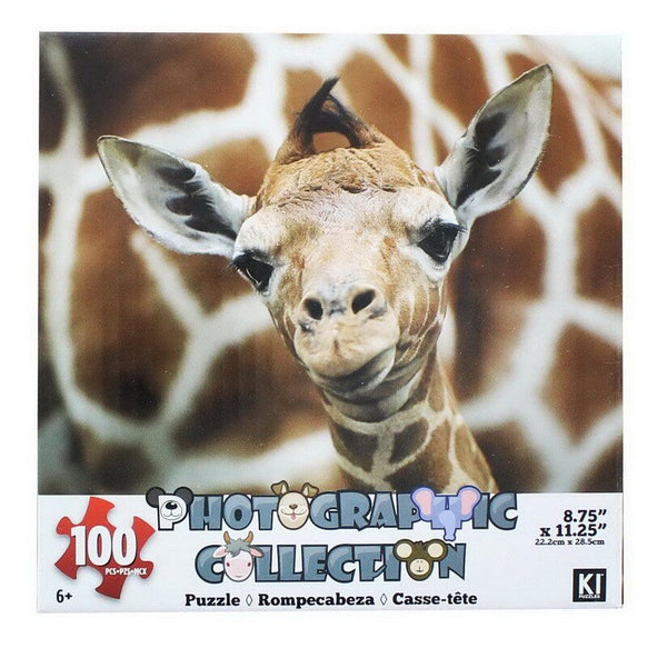 KI Puzzles Giraffe 100 Piece Photographic Jigsaw Puzzle