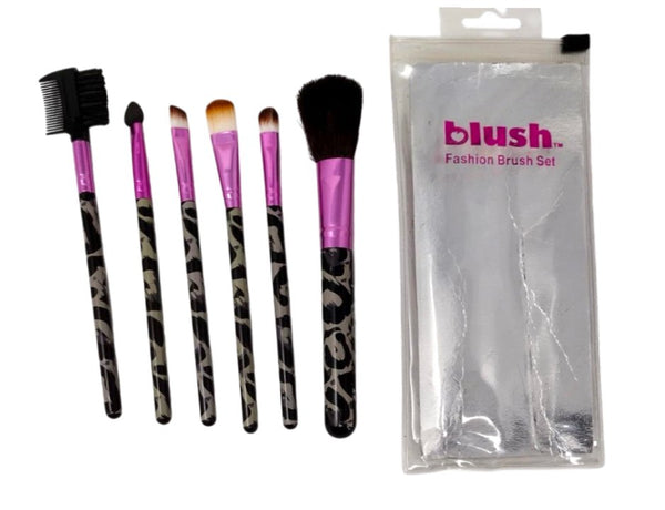 Animal Print Makeup Brush Set with Travel Pouch – Paw Print