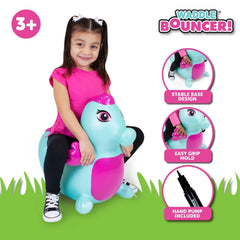 Waddle Inflatable Bouncy Hopper Ride-On Animal Toy for Kids