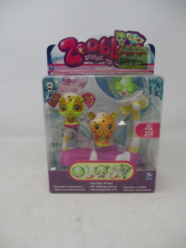 Zoobles Spring to Life! Chillville Icy #176 & Ivie #177 Collectible Set