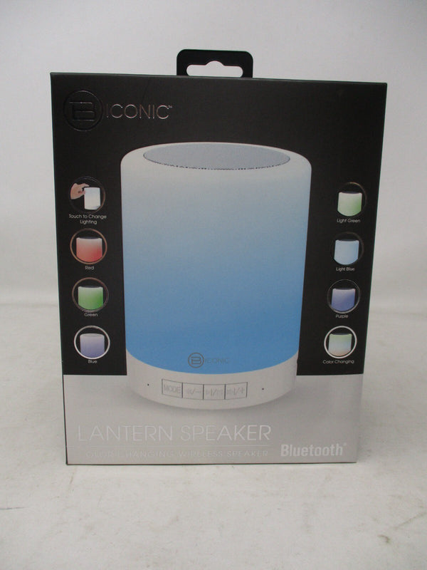 B Iconic Biconic Wireless Lantern Speaker with Color Changing Light