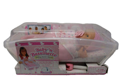 Goldberger Bundle of Joy Baby Doll with Bassinette Set