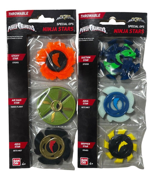 Bandai Power Rangers Super Ninja Steel Special Ops Ninja Stars Set