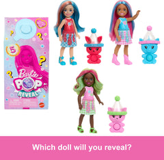 Barbie Chelsea Pop Reveal Doll – Shakes Series with 5 Surprises