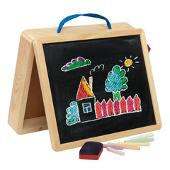 Cra-Z-Art 5-in-1 Wooden Tabletop Easel with Chalkboard & Dry Erase
