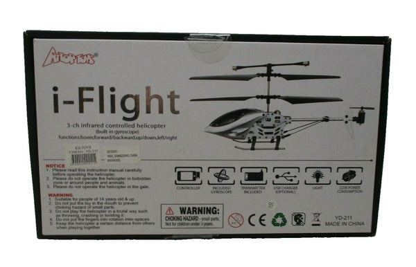 Attop Toys i-Flight 3-Channel Infrared RC Helicopter with Gyroscope