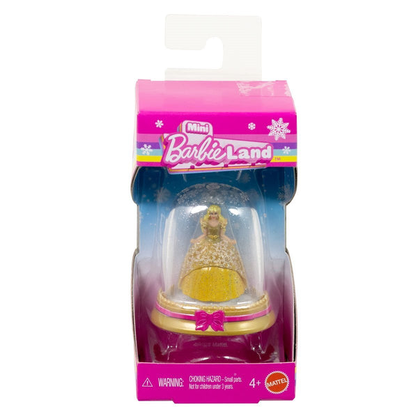 Barbie Mini BarbieLand Holiday Mini Doll in Snow Globe