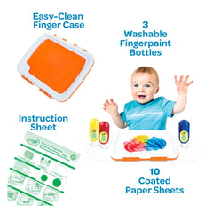 Crayola Washable Fingerpaint – Bilingual Toddler Set