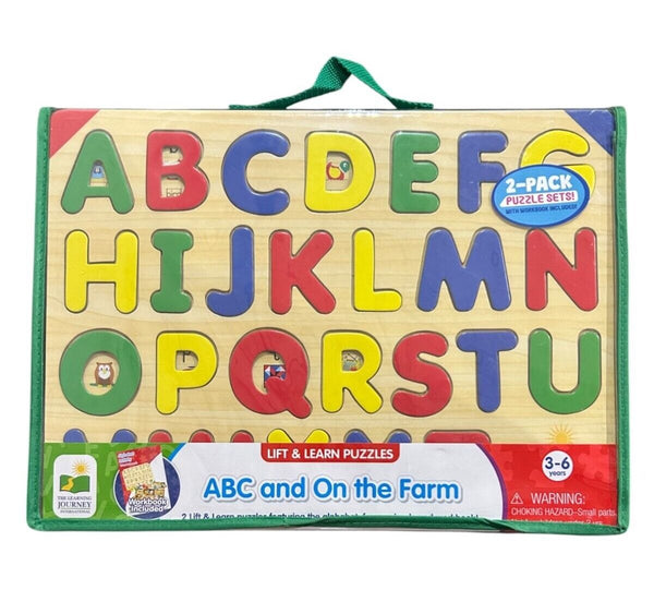 The Learning Journey Lift & Learn ABC & Farm Puzzle Set