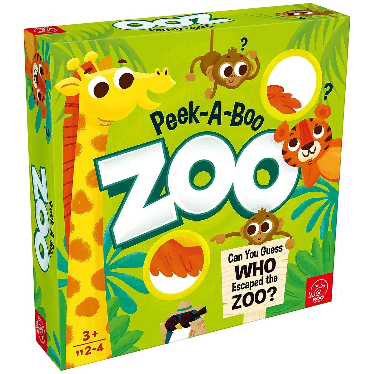 Roo Games Peek-A-Boo Zoo | Color & Reasoning Game for Toddlers