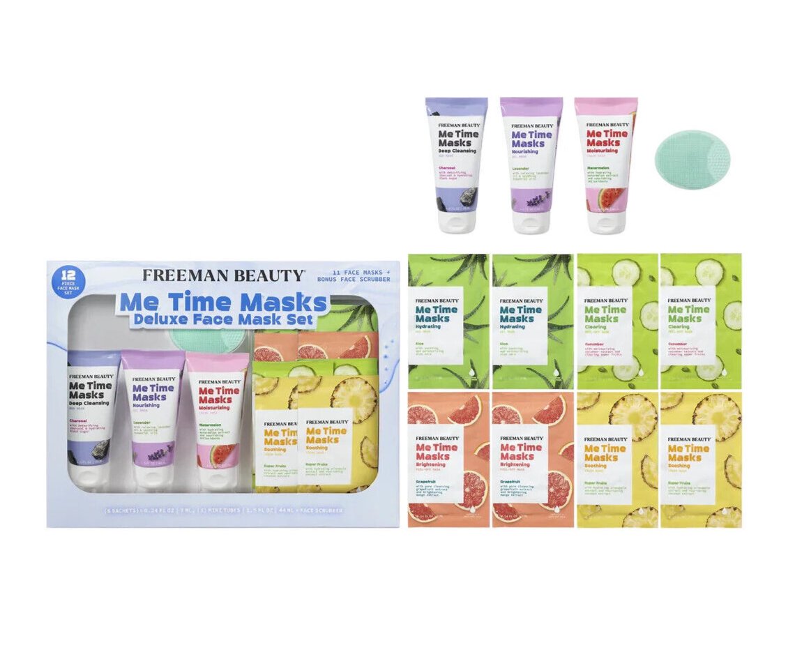 Freeman Me Time Facial Mask Kit – 7-Piece Skincare Set