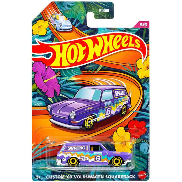 Hot Wheels Spring Custom '69 Volkswagen Squareback Die-Cast Car