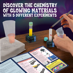 Thames & Kosmos Glow-in-the-Dark Science Lab Kit with UV Flashlight