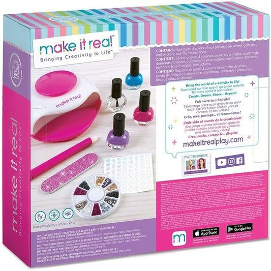 Make It Real Glitter Dream Nail Spa DIY Nail Art Kit