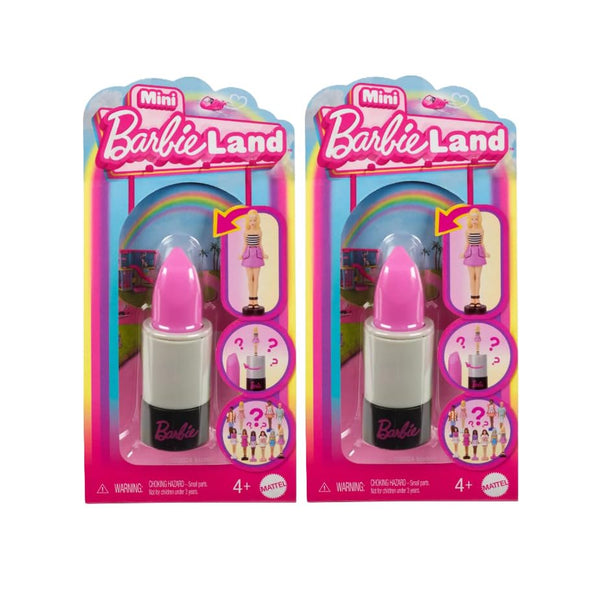 Barbie Mini BarbieLand Fashionistas Dolls – Lipstick Tube 2-Pack