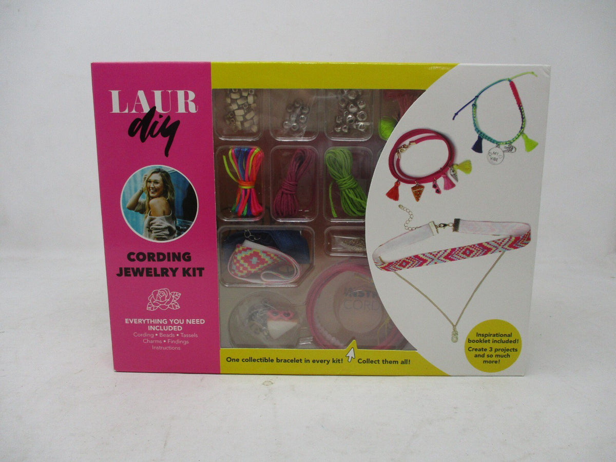 LAURdiy Cording Jewelry Kit – DIY Bracelet & Charm Craft Set