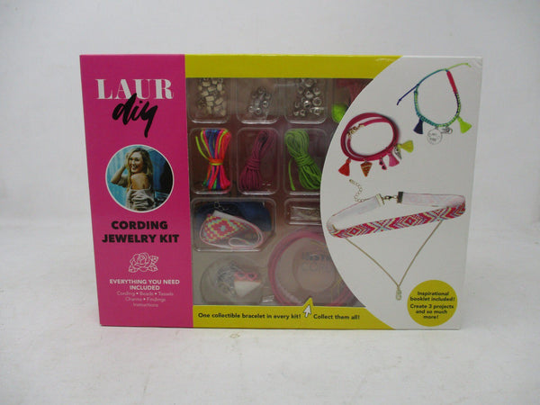 LAURdiy Cording Jewelry Kit – DIY Bracelet & Charm Craft Set