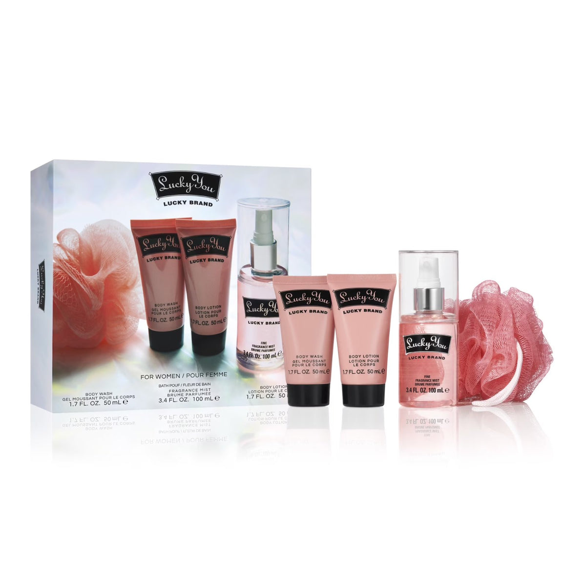 Lucky You 4-Piece Bath Gift Set | Spa-Inspired Self-Care Collection