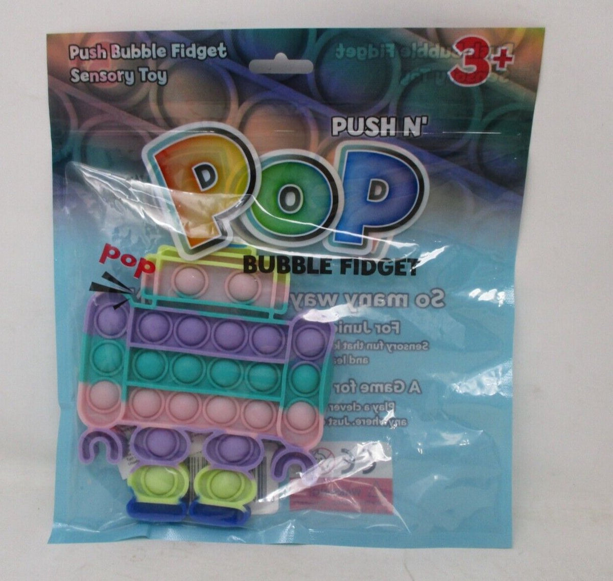 Push N' Pop Bubble Fidget Robot – Sensory Pop Toy for Kids & Adults