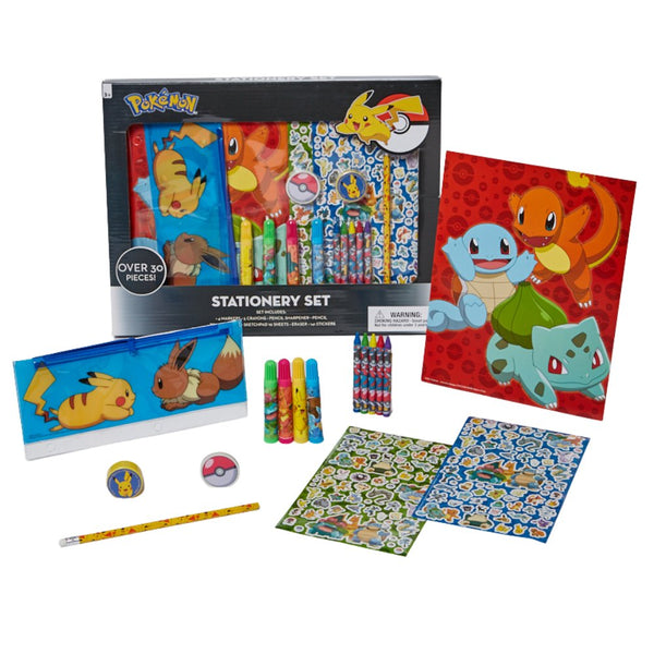 Pokémon Kids Coloring Art Set with Stickers & Stampers