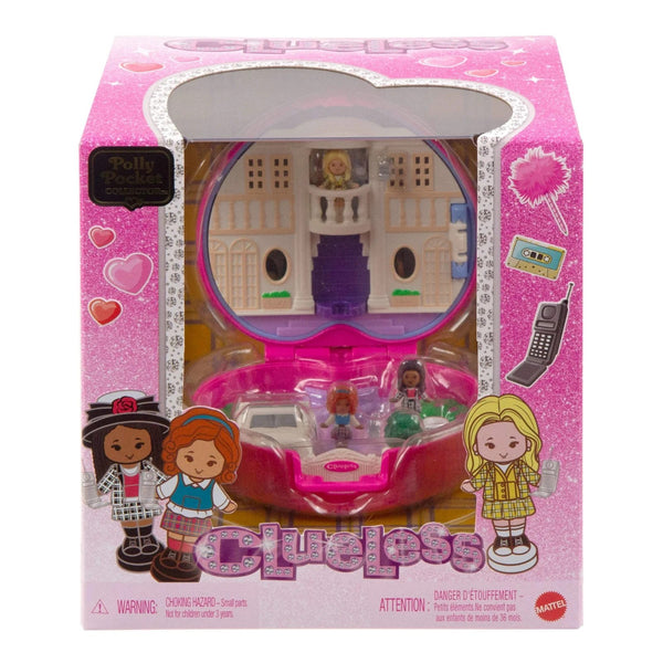 Polly Pocket Clueless Collector Compact with Micro Dolls & Car