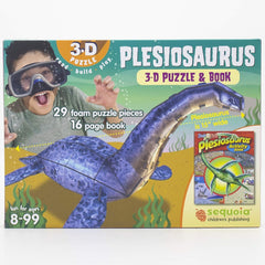 Sequoia Plesiosaurus 3-D Puzzle & Activity Book for Kids