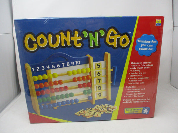 Educational Insights Count 'N' Go Colorful Abacus for Kids