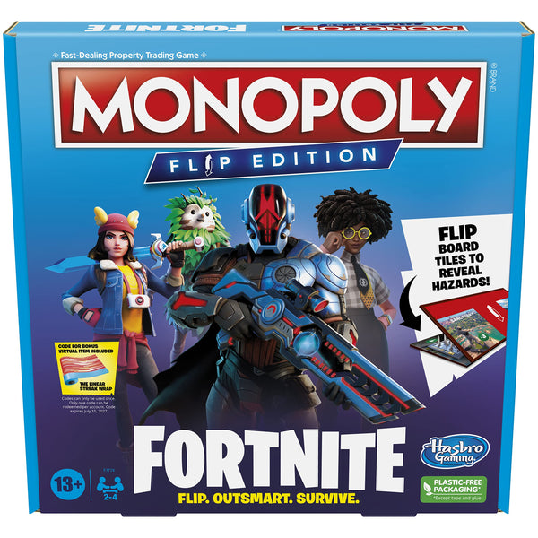 Hasbro Monopoly Flip Edition Fortnite Board Game