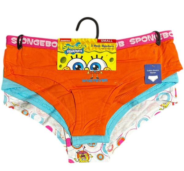 Nickelodeon SpongeBob SquarePants Hipster Underwear 3-Pack – Size S