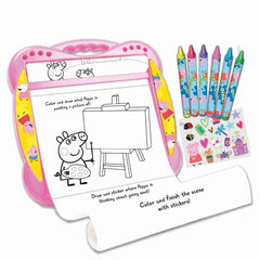Peppa Pig Roll Desk Activity Set with Paper, Stickers & Crayons