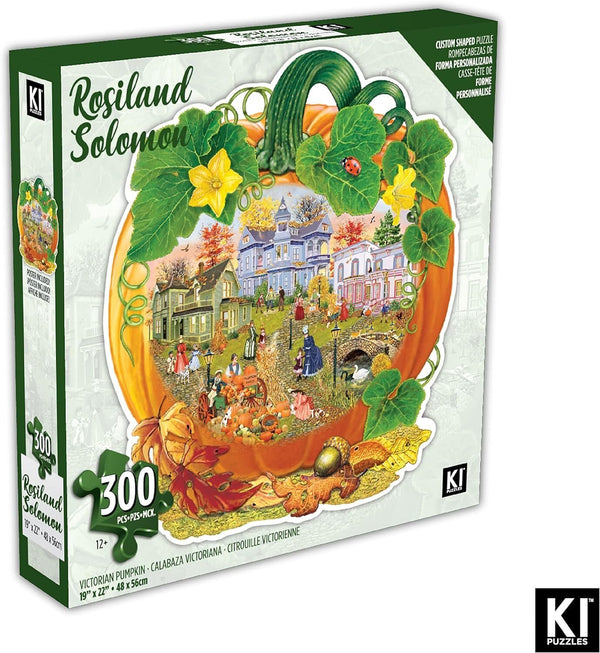 KI Puzzle Victorian Pumpkin 300-Piece Shaped Jigsaw Puzzle