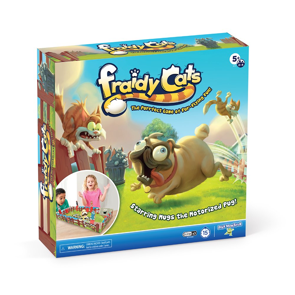 Playmonster Fraidy Cats Fun Kids Card Game for Ages 3+