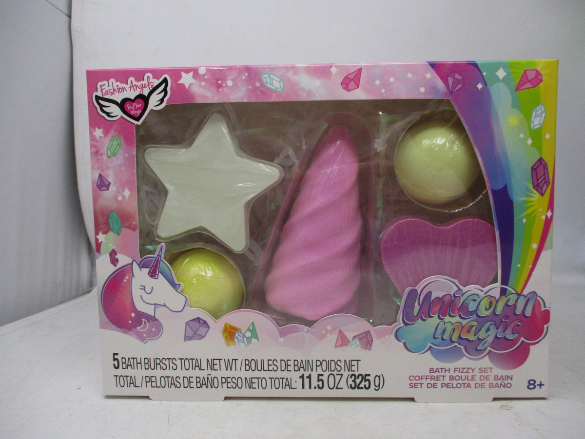 Fashion Angels Unicorn Magic Bath Fizzy Set – 5 Bath Bombs