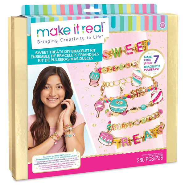 Make It Real Sweet Treats DIY Charm Bracelet Kit – 280pc
