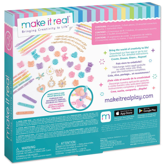 Make It Real Linked Looks 48pc DIY Bracelet & Charm Craft Kit