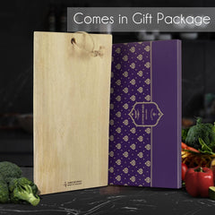 Talent Mango Wood Cutting Board with Live Edge, 15.6" x 9.8"