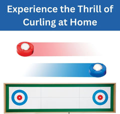 Meridian Point Tabletop Curling Game – Real Wood Indoor Game