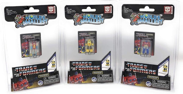 World's Smallest Transformers 3pc Optimus/Bumblebee/Starscream