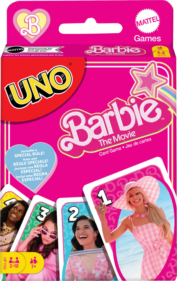 Mattel UNO Barbie The Movie Card Game | 2–10 Players
