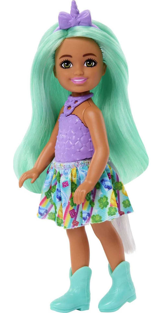 Barbie Dreamtopia Chelsea Unicorn Doll | Green Hair & Tail